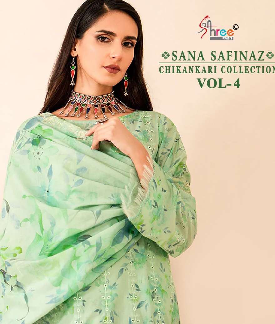 SANA SAFINAZ CHIKANKARI Vol 04 by Shree